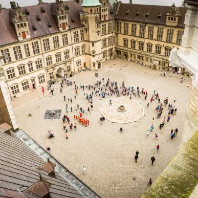 The courtyard at Kronborg Castle, Helsingør